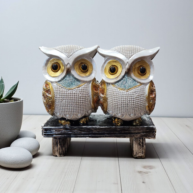 Par de Buhos Colores 13cm
