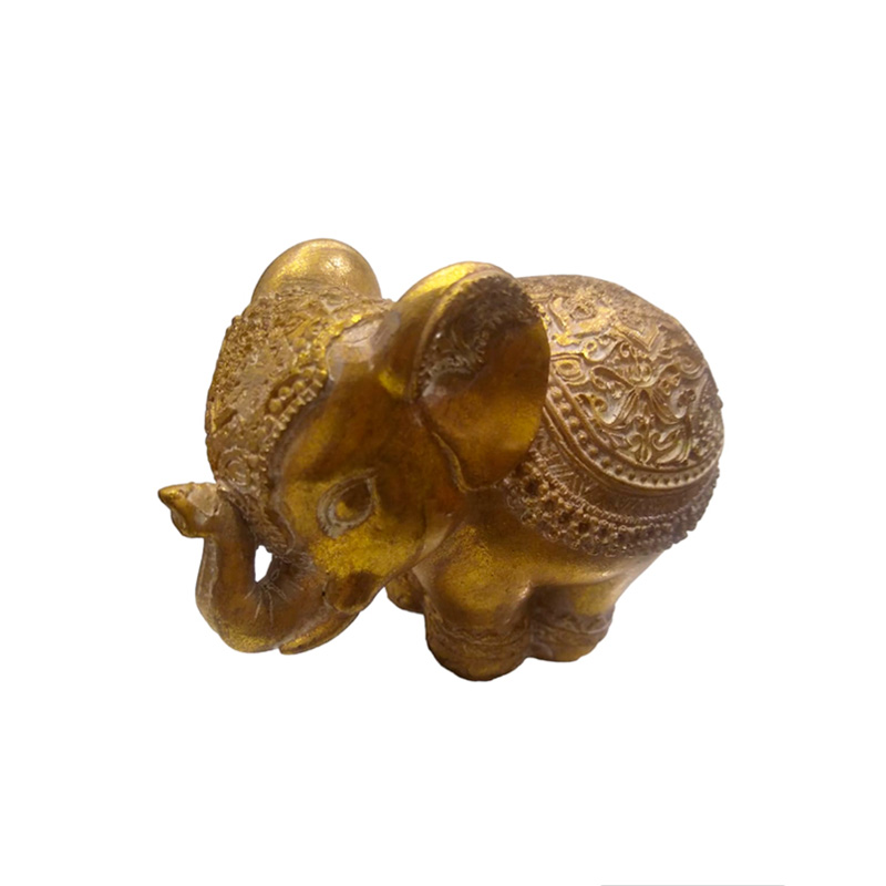 Elefante Colmillo Oro 8cm