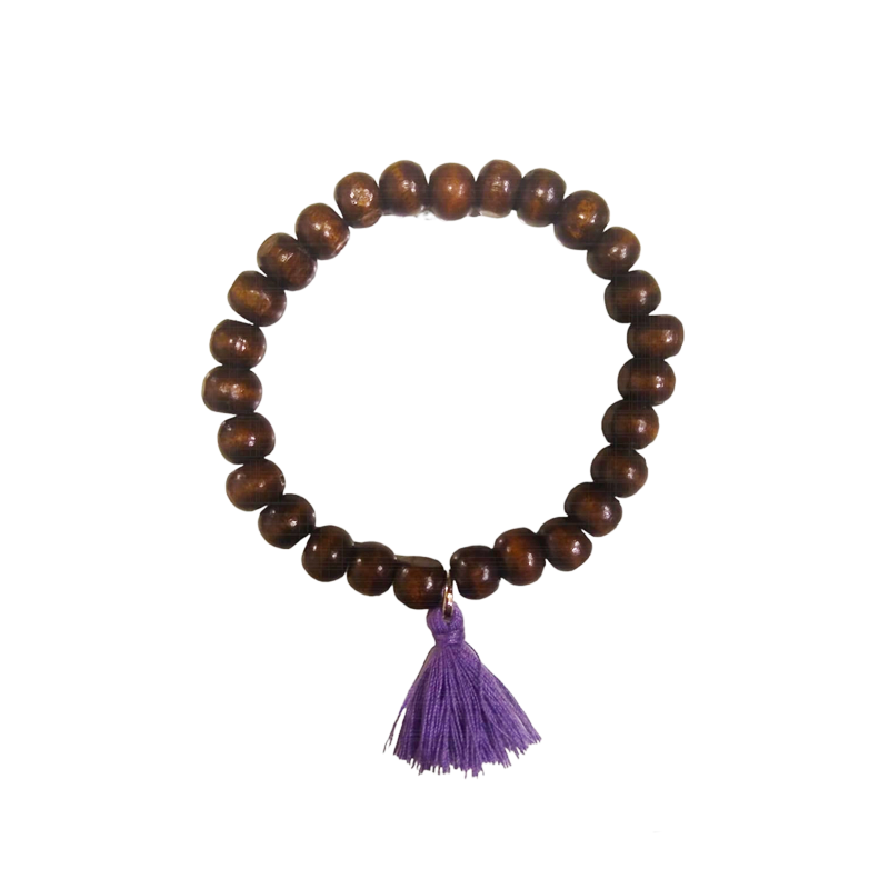 Pulsera Japa Mala Tessel Corto Violeta