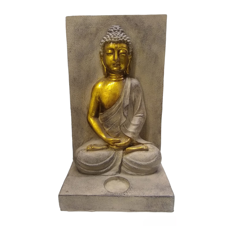 Porta Velas Buda 34cm