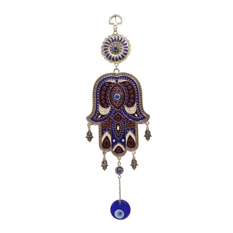 Colgante Mano de Fátima con Ojo Turco 27cm N°4