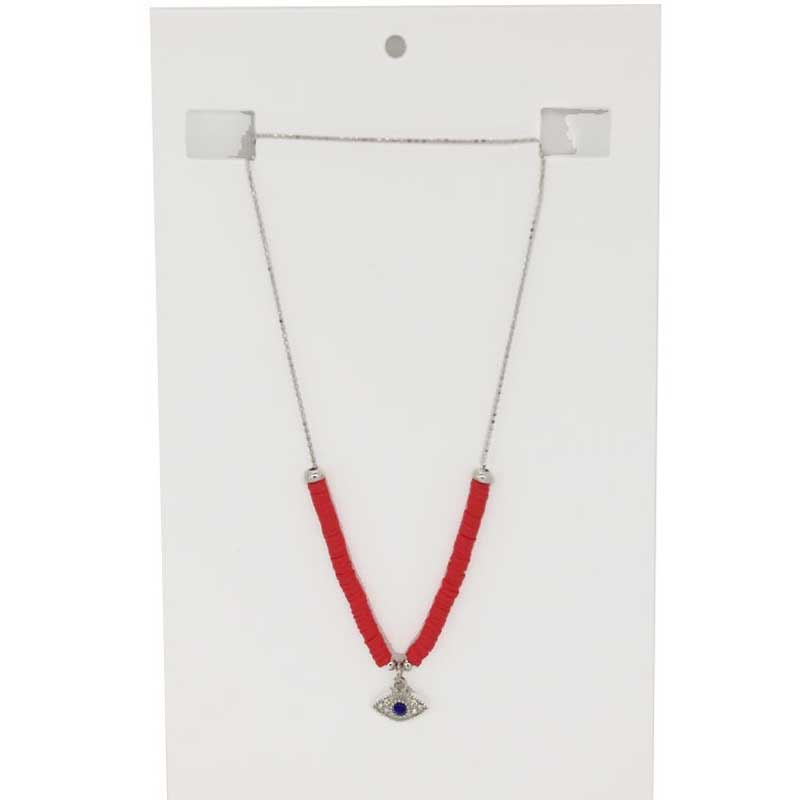 Collar Coral con Ojo Turco