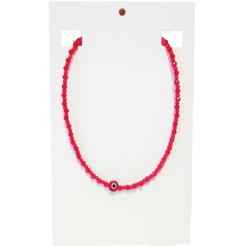 Collar Rojo Ojo Turco