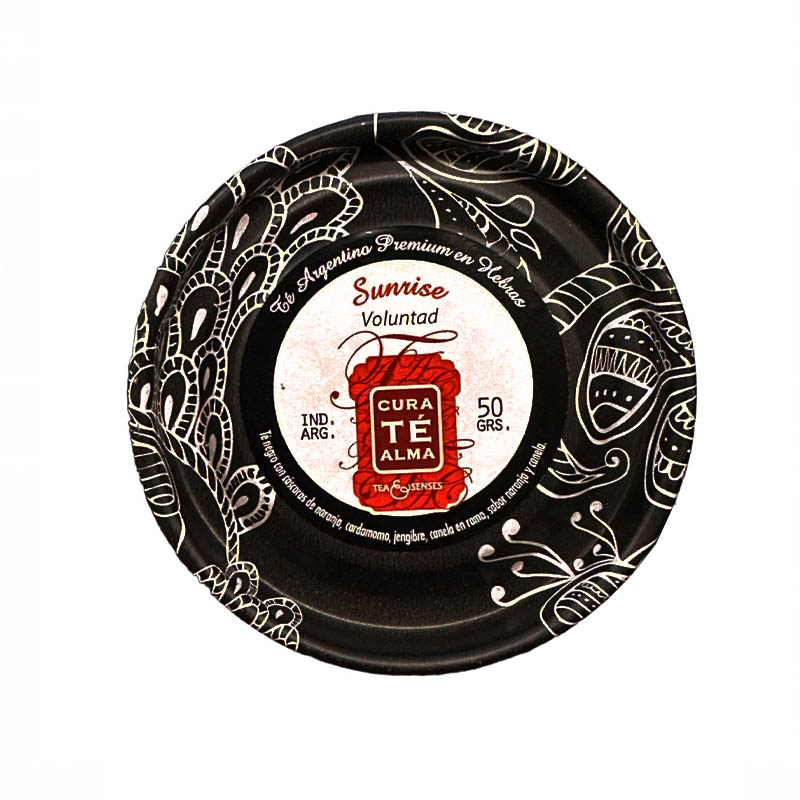 Lata Té Negro en Hebras Sunrise, Voluntad, Cura Té Alma 50g