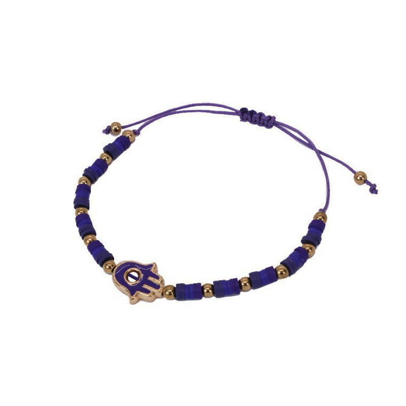 Pulsera Hilo Violeta con Mano de Fatima