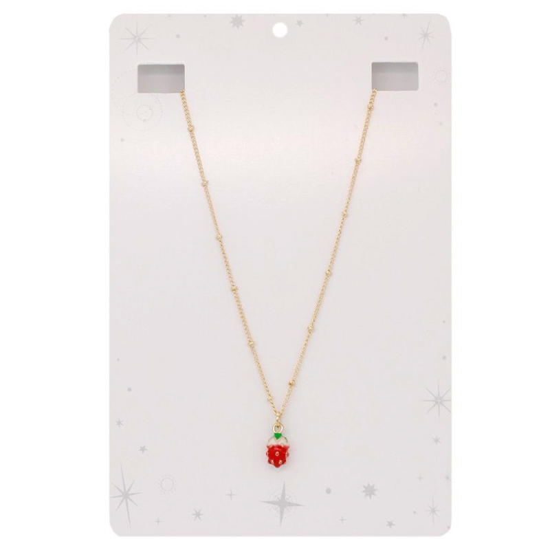 Collar Dorado con Frutilla