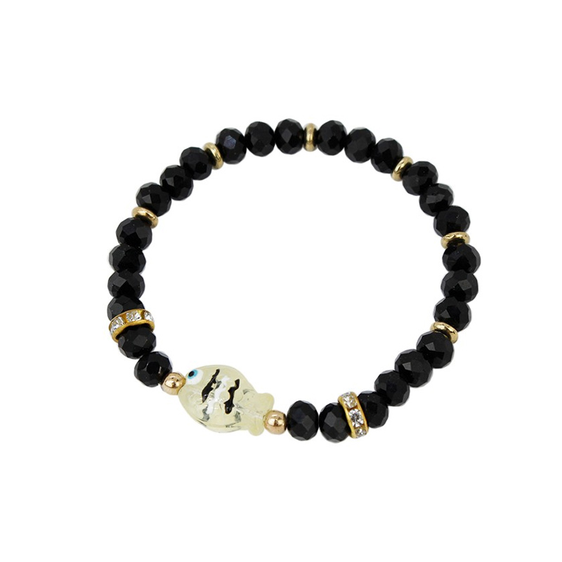 Pulsera Elastica Lucky Fish Negra