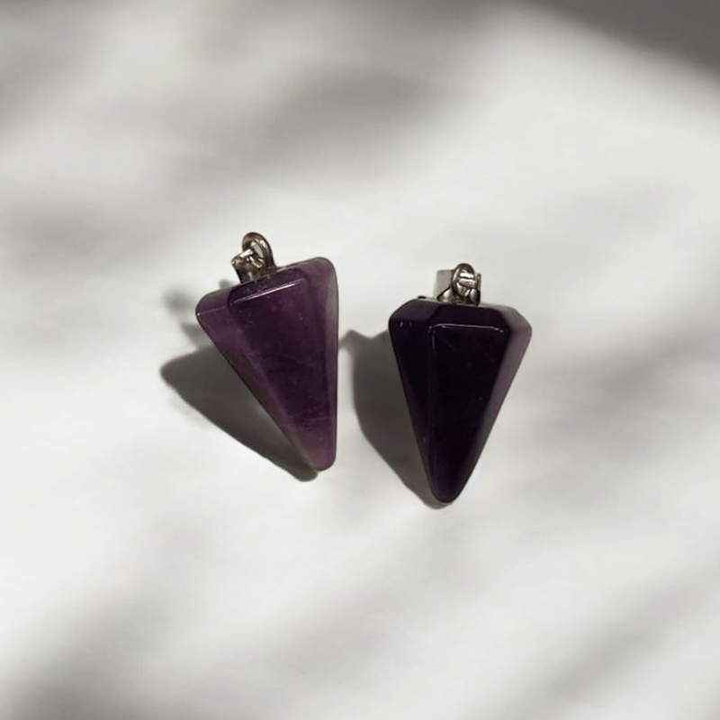 Dije Gema Amatista Pendulo