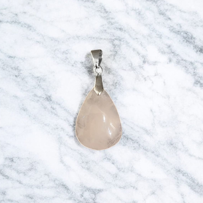 Dije Gema Cuarzo Rosa Chico