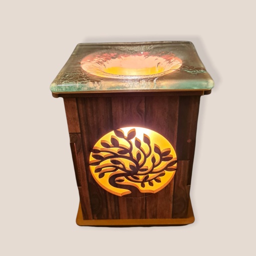 Hornito Eléctrico con Luz Colores Varios Arbol 13cm