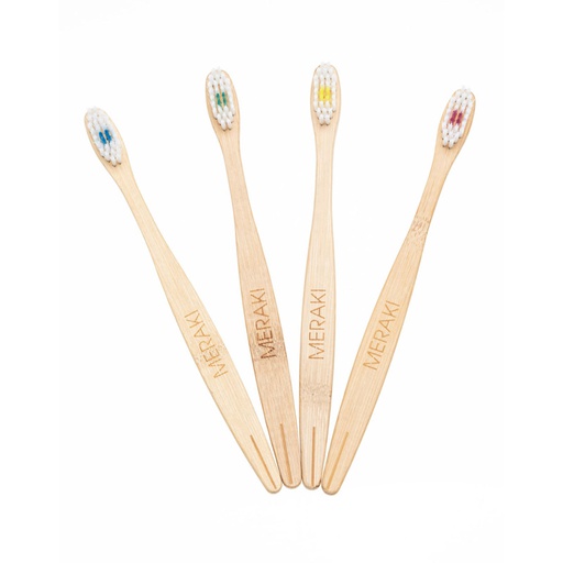 Cepillo de Dientes Biodegradable de Bambu Meraki