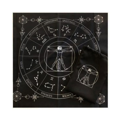 Paño de Tarot Da Vinci Negro