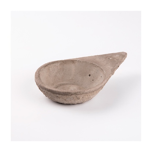 Sahumador Triangular Cemento Grande con Porta Sahumerios