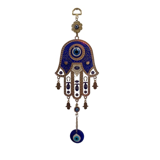 [6903192870045] Colgante Mano de Fátima con Ojo Turco 27cm N°3