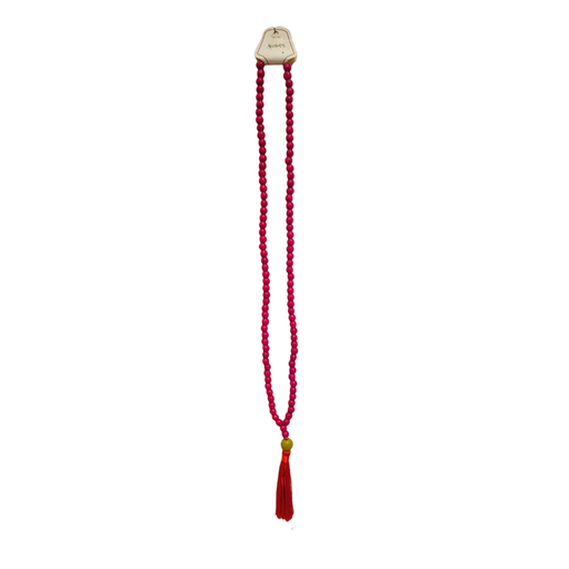 Japa Mala Madera Grande 108 Cuentas Fucsia