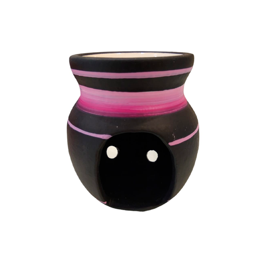 Hornito Negro y Rosa 10cm