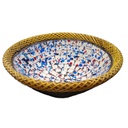 Plato Redondo Hondo Mosaico 25cm