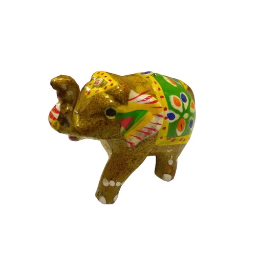 Elefante Dorado Resina 6cm