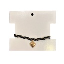 Pulsera con Corazon Dorado