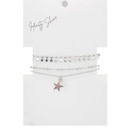 Set Tres Pulseras Trendy con Estrellas