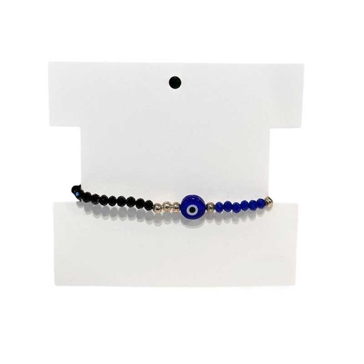 [¨62791] Pulsera Ojo Turco Nergro y Azul