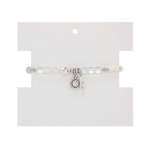 [¨68845] Pulsera Tonos Claros con Estrella, Sol y Rayo