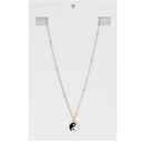 Collar Dorado con Yin Yang