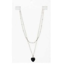 Collar Corazon Negro