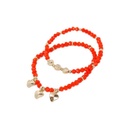 Set Pulseras Rojas con Corazon