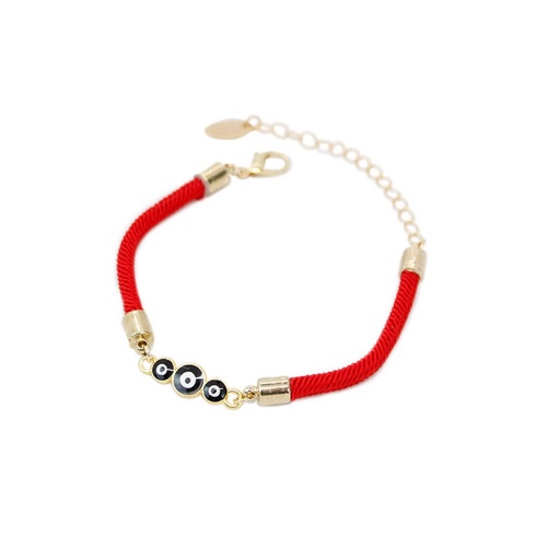 [¨70311] Pulsera Cordon Rojo con Ojo Turco