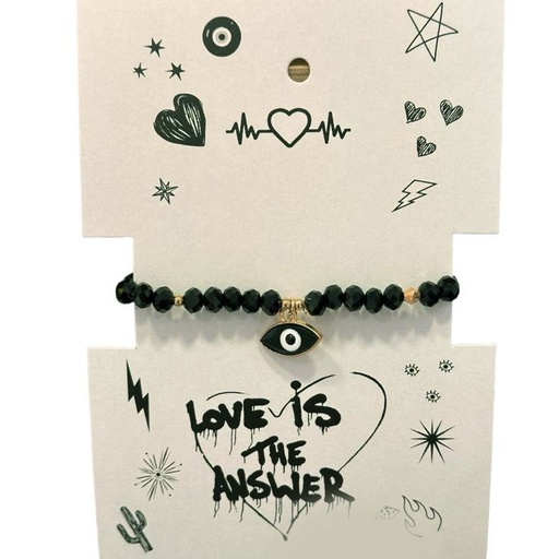 Pulsera Negra Ojo Turco