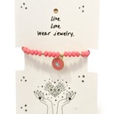 Pulsera Rosa con Ojo Turco