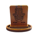 Cascada de Humo Madera Mano de Fatima 12cm Colores Varios