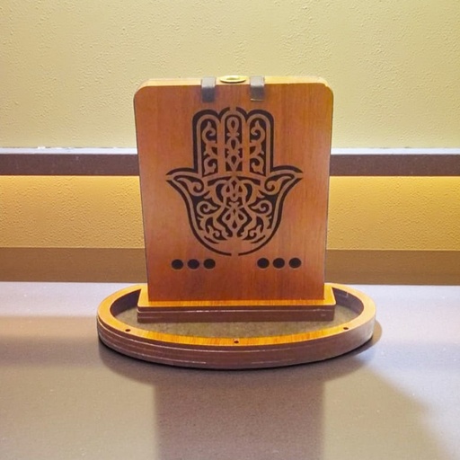 Cascada de Humo Madera Mano de Fatima 12cm Colores Varios