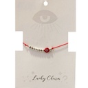 Pulsera Hilo Roja con Ojo Turco Rojo