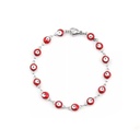 Pulsera Trendy Ojo Turco Rojo