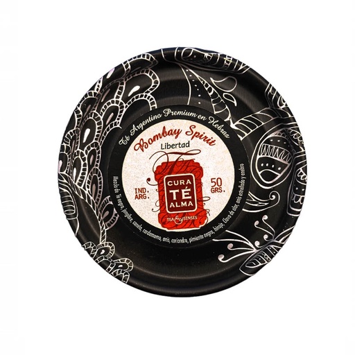 Latas de Té Negro en Hebras Bombay Spirit, Libertad, Cura Té Alma 50g