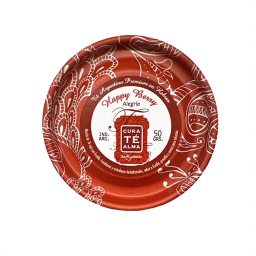 Latas de Té Rojo en Hebras Happy Berry, Alegria, Cura Té Alma 50g