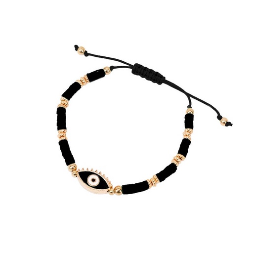 [¨76089] Pulsera Hilo Negro con Ojo Turco