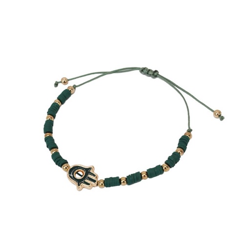 [¨76469] Pulsera Hilo Verde con Mano de Fatima