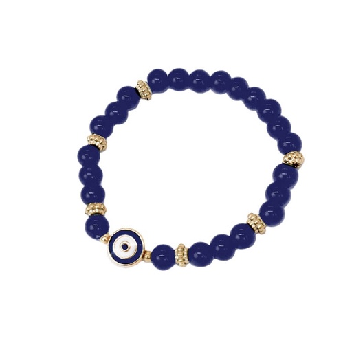 [¨76365] Pulsera Elastica Azul con Ojo Turco