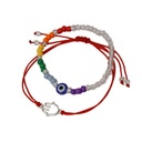 Set Pulseras Hilo Rojo con Mano de Fatima y Elastica con Ojo Turco