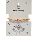 Pulsera Elastica Naranja con Pez