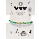 Pulsera Elastica Verde con Pez