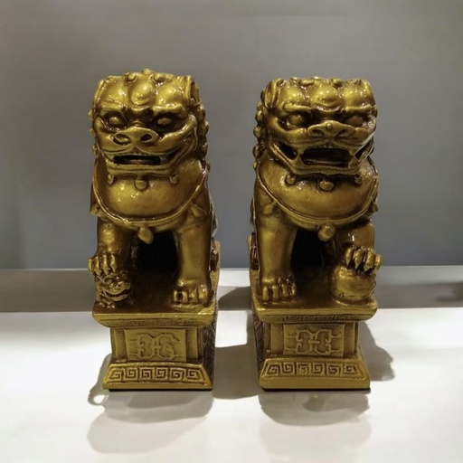 Perro Fu Dorado 11cm