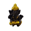 Ganesha Negra Detalles Dorado 5.5cm