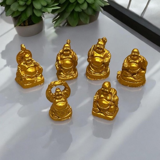 Buda Mini Abundancia Dorado por Unidad 2.5cm