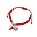 Pulsera Amuleto Sienna Rojo con Estrella, Ojo y Cuerno