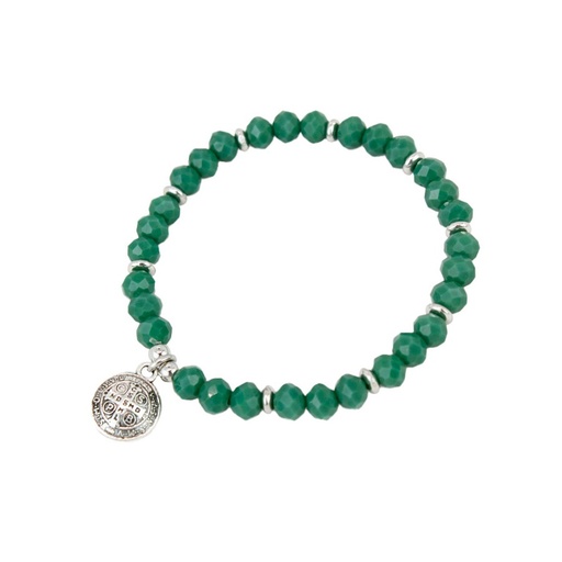 [¨78945] Pulsera Elastica San Benito Verde