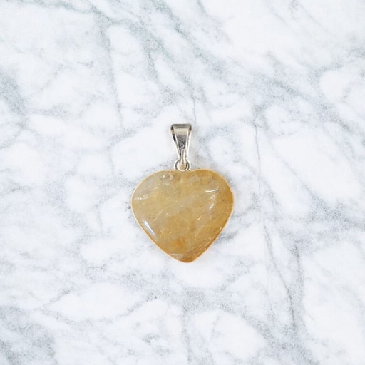 Dije Gema Citrino Corazon